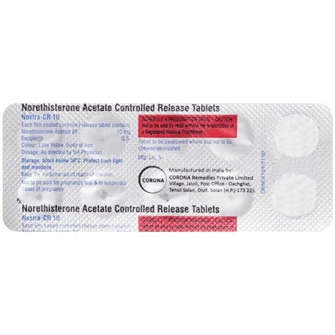 Nostra CR 10mg Tablet 10'S .
